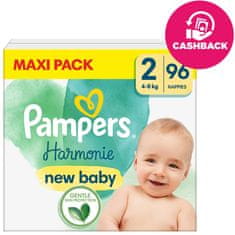 Pampers Pleny jednorázové Harmonie vel. 2 (96 ks) 4-8 kg