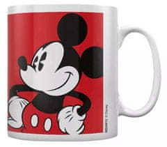 CurePink Keramický hrnek Disney|Mickey Mouse: Pose (objem 315 ml) bílý