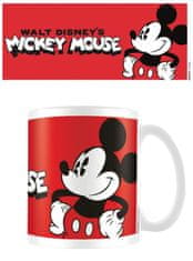 CurePink Keramický hrnek Disney|Mickey Mouse: Pose (objem 315 ml) bílý