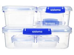 Sistema Sistema KLIP IT PLUS Sada 6 krabiček na potraviny 2x 180 ml, 2x 400 ml, 1x 1 l a 1x 2,2 l