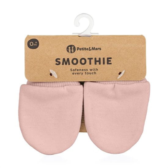 Petite&Mars Rukavičky kojenecké Smoothie Delicate Pink