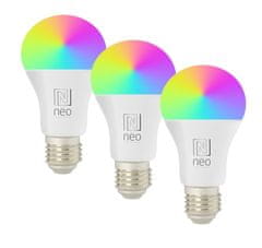 Immax NEO LITE SMART sada 3x žárovka LED E27 9W RGB+CCT, stmívatelná, Wi-Fi, Beacon, DO, TUYA