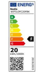 Nedis Wi-Fi chytrý RGB světlomet/ IP65/ teplá až studená bílá/ 1600 lm/ 20 W/ hliník/ Android & iOS