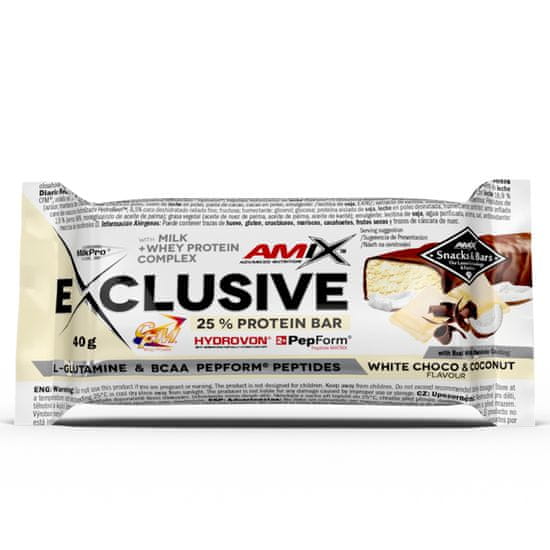 AMIX Exclusive Protein Bar 40 g white choco coconut