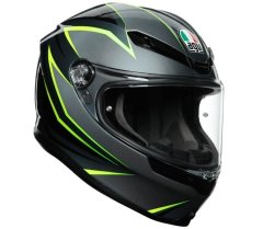 AGV Integrální helma K6 ECE MULTI MPLK FLASH GREY/BLACK/LIME vel. XL