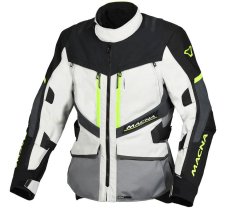 Macna Bunda na moto Domane light grey/grey/fluo yellow men vel. M