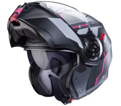 Caberg Helma na moto Duke Evo Move matt gun metal/black/fuchsia vel.XS