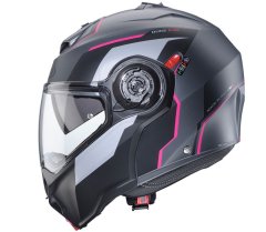 Caberg Helma na moto Duke Evo Move matt gun metal/black/fuchsia vel.XS