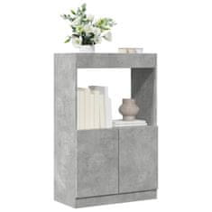 Petromila Skříň highboard betonově šedá 63 x 33 x 100 cm kompozitní dřevo