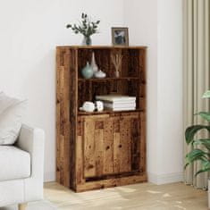 Vidaxl Skříň highboard old wood 60 x 35,5 x 103,5 kompozitní dřevo