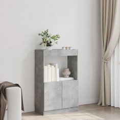 Petromila Skříň highboard betonově šedá 63 x 33 x 100 cm kompozitní dřevo