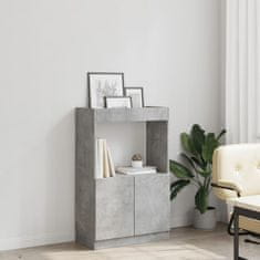 Petromila Skříň highboard betonově šedá 63 x 33 x 100 cm kompozitní dřevo