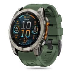 Tech-protect Silicone řemínek na Garmin Fenix 5x / 5x Plus / 6x / 6x Pro / 7x / 8 51mm, army green