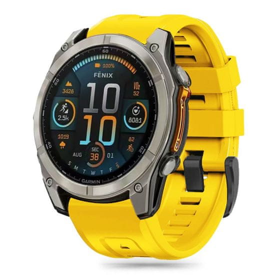 Tech-protect Silicone řemínek na Garmin Fenix 5x / 5x Plus / 6x / 6x Pro / 7x / 8 51mm, yellow