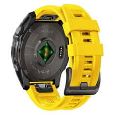 Tech-protect Silicone řemínek na Garmin Fenix 5 / 6 / 6 Pro / 7 / 8 47mm / E / 8 47mm, yellow