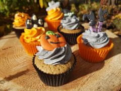 Decora Košíček na muffiny Halloween černo oranžový 36ks 5x3cm 