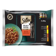 Sheba kapsičky šťavnatý výběr ve šťávě pro dospělé kočky 13 x (4x85g)