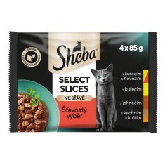 Sheba kapsičky šťavnatý výběr ve šťávě pro dospělé kočky 13 x (4x85g)