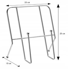 Koopman Kovový stojan na kuchařky 25x23x10 cm