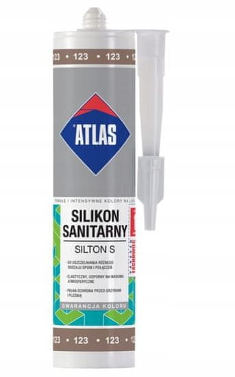 Atlas Sanitární flexibilní silikon 280 ml světle hnědý S123