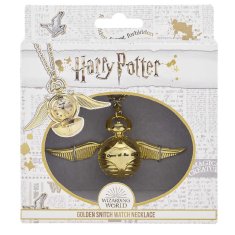 Carat Shop Harry Potter Náhrdelník s hodinkami Zlatonka