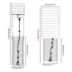 Vidaxl Hrací věž s lezeckou stěnou impregnované borové dřevo