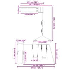 Vidaxl Dětské hřiště na zahradu impregnované borové dřevo
