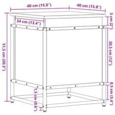 Vidaxl Úložný box s víkem dub sonoma 40x40x51,5 cm kompozitní dřevo