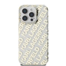 Karl Lagerfeld Zadní kryt IML Electroplated Repeated Logo pro iPhone 16 Pro Gold