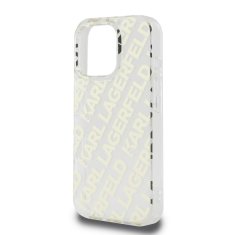 Karl Lagerfeld Zadní kryt IML Electroplated Repeated Logo pro iPhone 16 Pro Gold