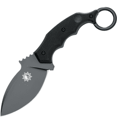 Fox Knives FX-637T Parong taktický nůž - karambit 9,5 cm, celočerná, G10, pouzdro Kydex