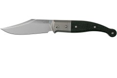 LionSteel GT01 GBK Niolox blade, Black G10 Handle, Titanium Bolster & Liners