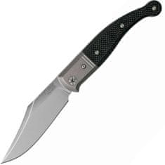 LionSteel GT01 GBK Niolox blade, Black G10 Handle, Titanium Bolster & Liners