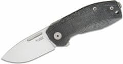 LionSteel NA01 CVB NANO, Folding nůž MagnaCut blade, BLACK Canvas handle