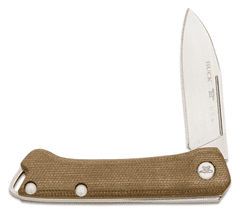 Buck BU-0250GRS Saunter Drop Point kapesní nůž 6 cm, Satin, zelená, Micarta