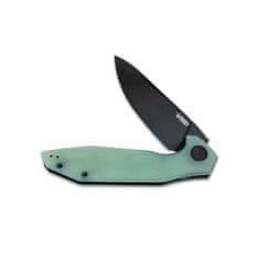 KUBEY KU117G Nova kapesní nůž 9,2 cm, Blackwash, zelená Jade, G10