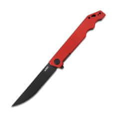 KUBEY KU253B Pylades Red Black kapesní nůž 11,8 cm, černá, červená, G10, spona