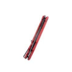 KUBEY KU253B Pylades Red Black kapesní nůž 11,8 cm, černá, červená, G10, spona