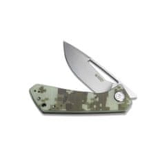 KUBEY KU331I Thalia Camo kapesní nůž 8,3 cm, maskáčová, G10, spona