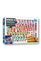 Kniha a puzzle Vlajky celého sveta