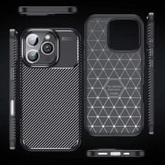 Techsuit Kryt iPhone 16 Pro, Techsuit CarbonFiber černý