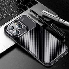 Techsuit Kryt iPhone 16 Pro, Techsuit CarbonFiber černý