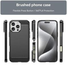 Techsuit Kryt iPhone 16 Pro Armored Carbon černý