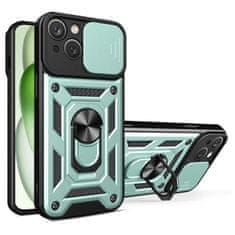 Techsuit Kryt iPhone 15 Plus, Techsuit CamShield Pro green