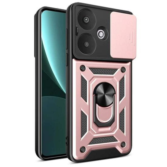 Techsuit Kryt Xiaomi Redmi 13C 5G / Poco M6 Techsuit CamShield Pro rose gold