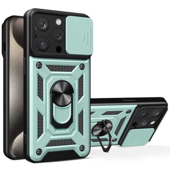 Techsuit Kryt iPhone 16 Pro Max, Techsuit CamShield Pro green