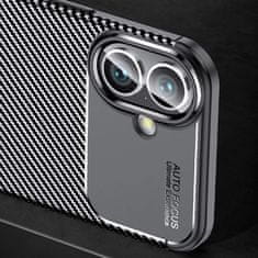 Techsuit Kryt iPhone 16, Techsuit CarbonFiber černý