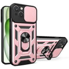 Techsuit Kryt iPhone 15 Plus, Techsuit CamShield Pro rose gold