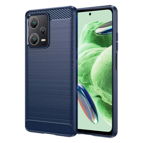 Techsuit Kryt Xiaomi Redmi Note 12 5G / Poco X5, Armored Carbon modrý