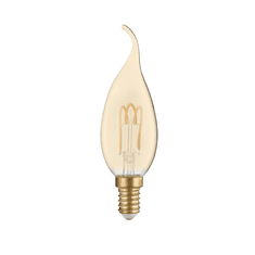 Diolamp  LED Spiral Filament Candle Amber Flame žárovka CF35 3W/230V/E14/2700K/200Lm/300°